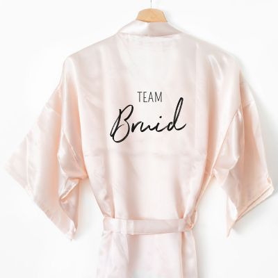 Gepersonaliseerde Kimono Dames met Text van Satijn