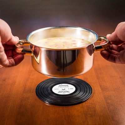 Schallplatten Topfuntersetzer Grammofoonplaat Onderzetter