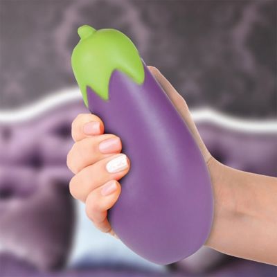 Grote aubergine stressbal