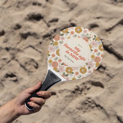 Gepersonaliseerde beachball set met achtergrond en tekst