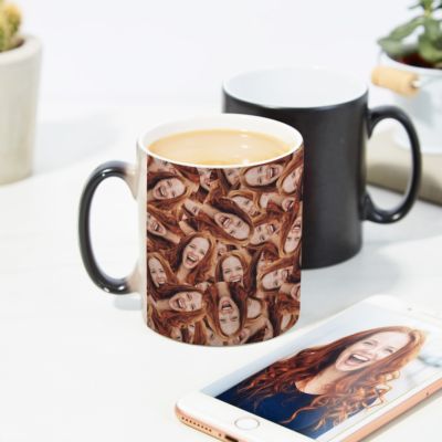 Gepersonaliseerde Magische Mok met Foto Gezicht Gepersonaliseerde Magische Mok met Foto Gezicht