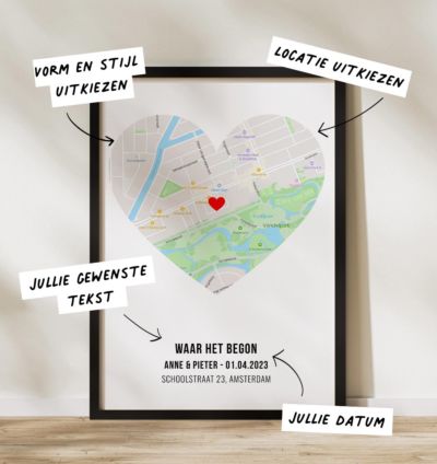 Gepersonaliseerde poster waar het begon