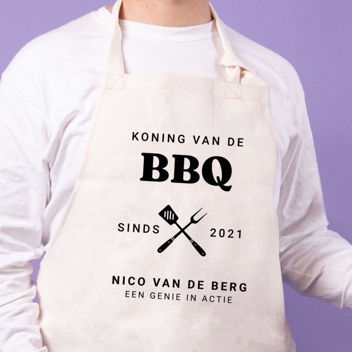 Uitstralen kapsel Dwars zitten Keukenschort BBQ Koning | Geef eer wie eer toekomt | snelle levering