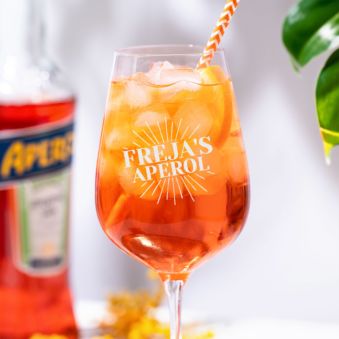 Aperol Spritz Glas met Naam Gegraveerd