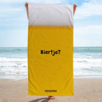 Gepersonaliseerde bier handdoek