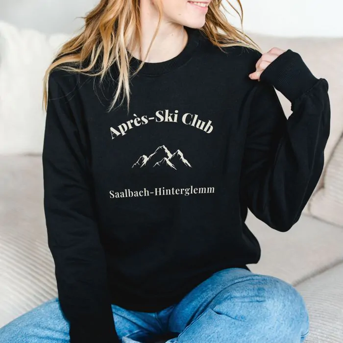 Gepersonaliseerde trui Apres Ski Club snelle levering