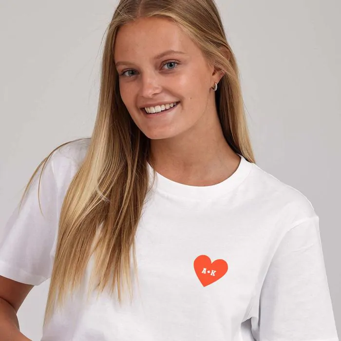Shirt met hartje logo on sale