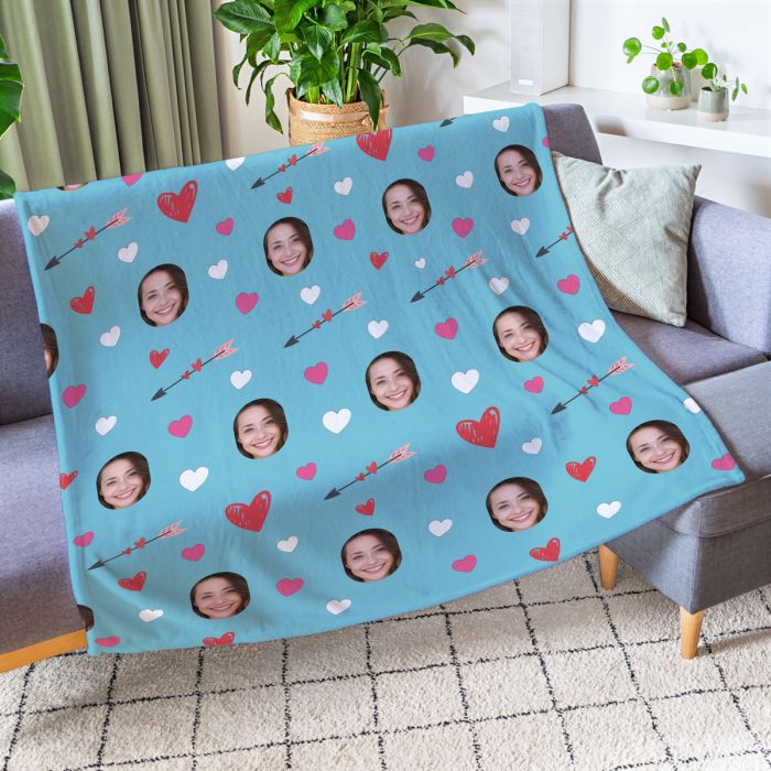 Kleine Deken Meerdere Gezichten met Achtergrond main product photo
