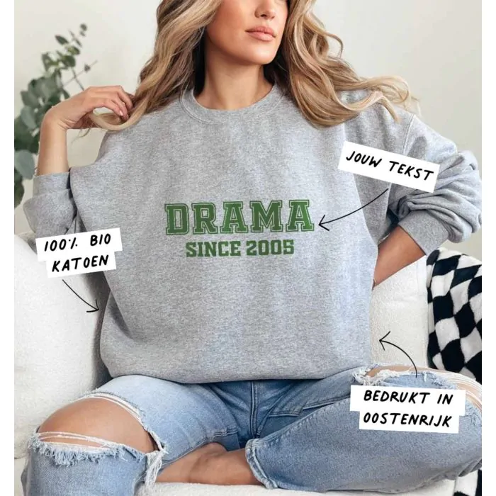 Gepersonaliseerde trui college style snelle levering