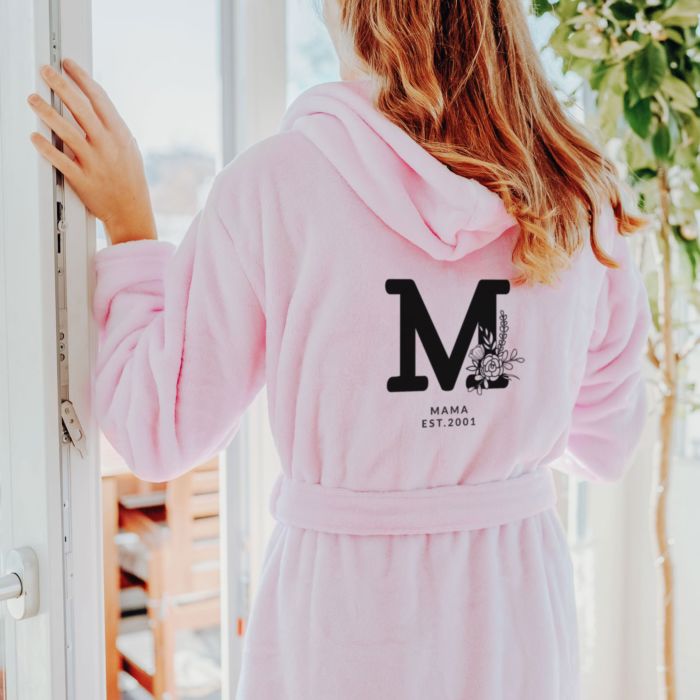 Badjas Monogram met Tekst