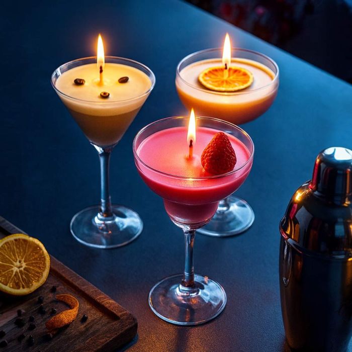 Cocktail kaarsen set