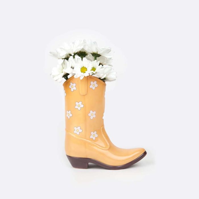 Cowboy laarzen bloemenvaas