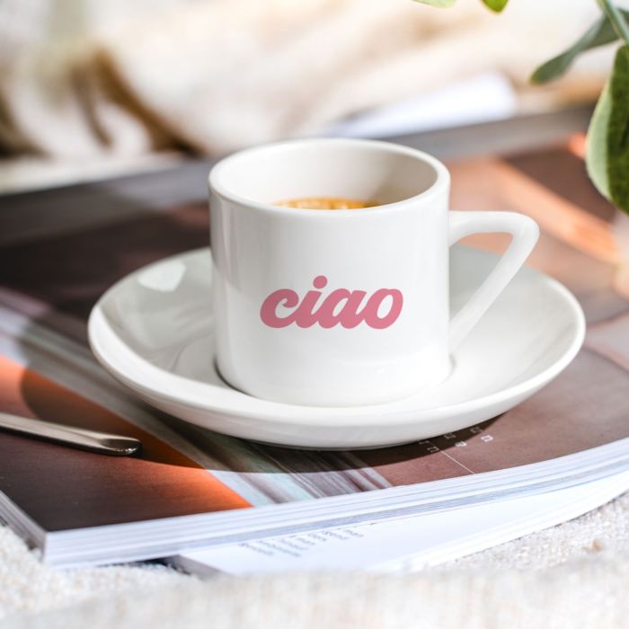 Gepersonaliseerde espresso mok met tekst