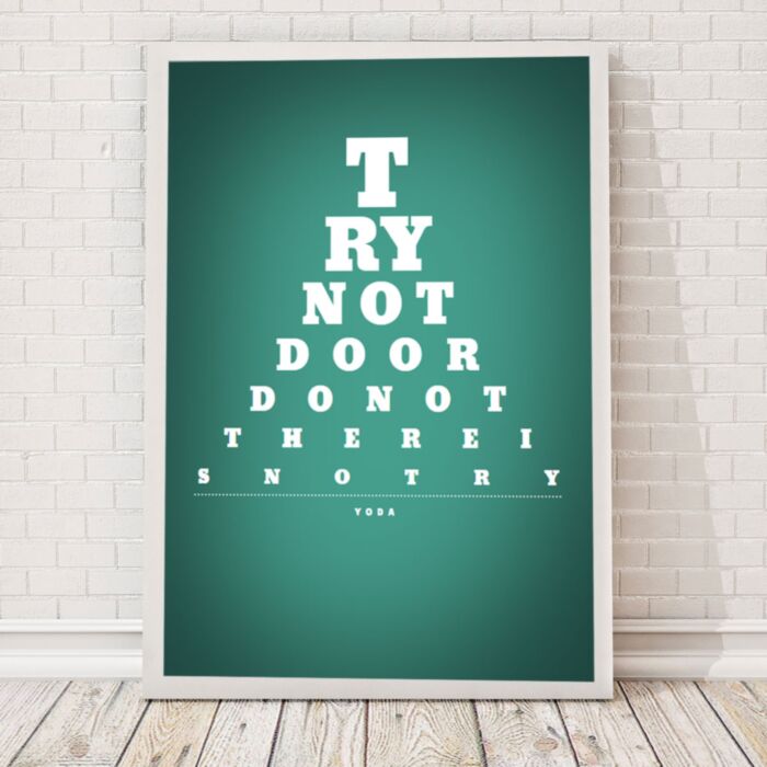 Oogtesttabel - personaliseerbare poster