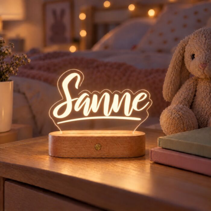 Gepersonaliseerde LED Lamp met Naam
