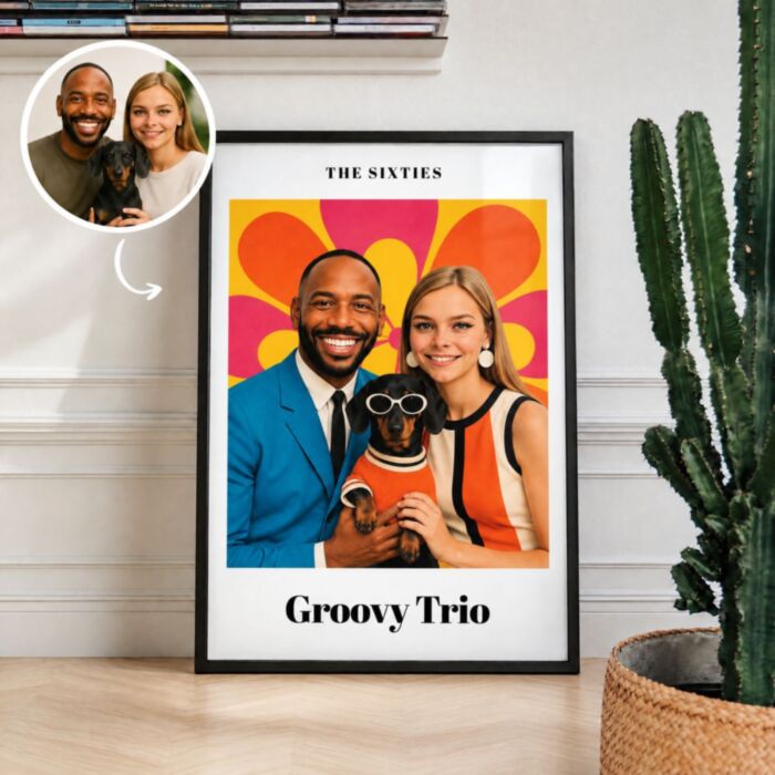 Gepersonaliseerde tijdreis poster