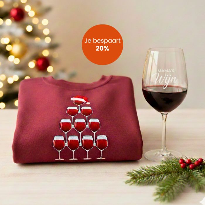 Wijn cadeau set voor Kerstmis