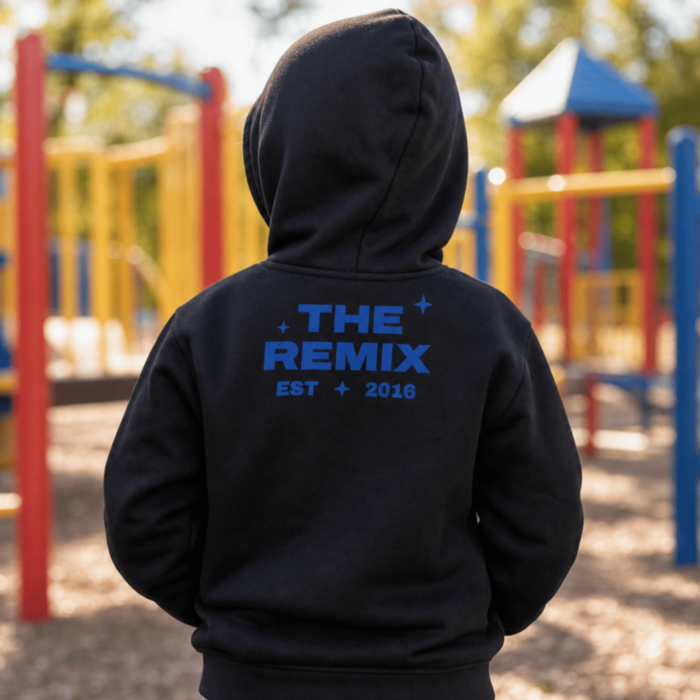 Gepersonaliseerde kinderhoodie met jaartal naar keuze