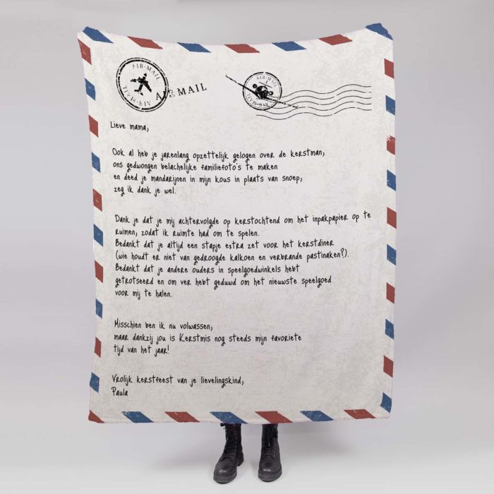 Kleine Deken Handgeschreven Brief