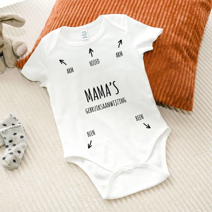 Gepersonaliseerde baby romper handleiding en naam