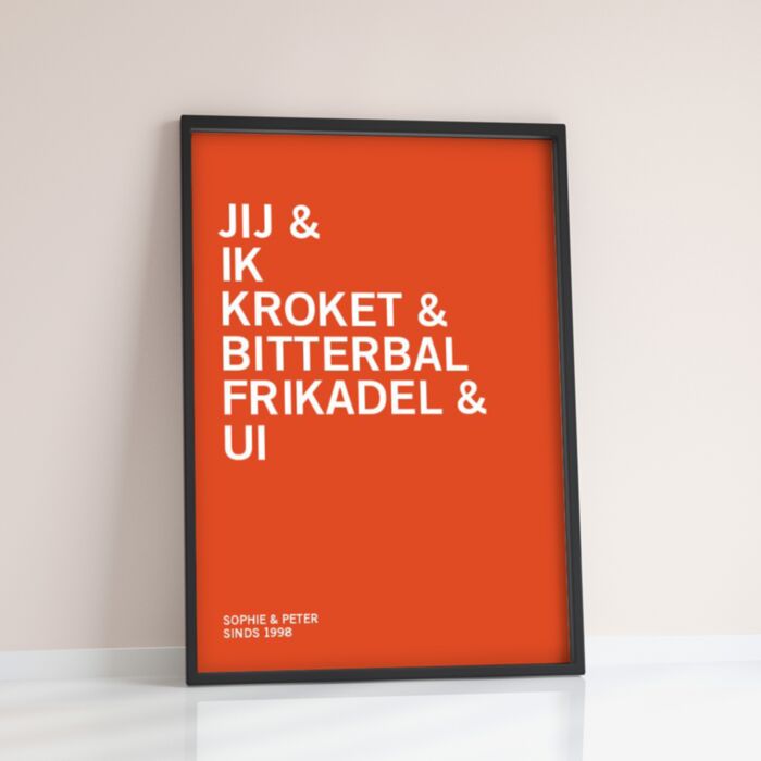 You + Me + … - Personaliseerbare poster