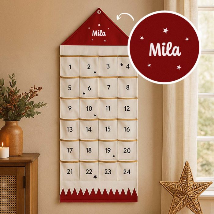 Gepersonaliseerde adventskalender met naam