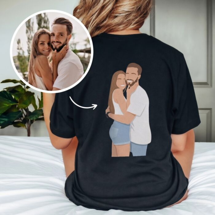 Personaliseerbaar T-shirt met illustratie