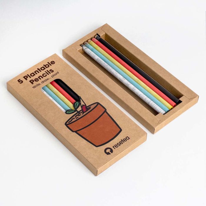 Plantbare potloden set van 5