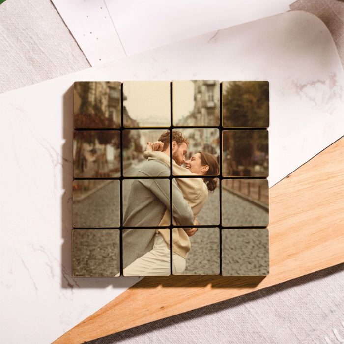 Gepersonaliseerde chocolade met foto - 16 stukjes