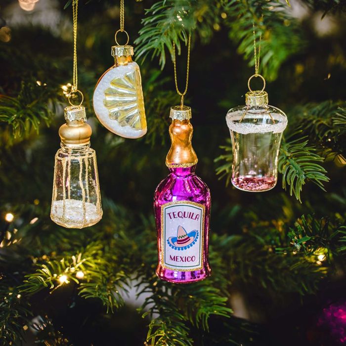 Kerstbal Tequila Set van 4