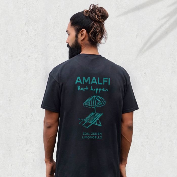 Gepersonaliseerd t-shirt met vakantie illustratie