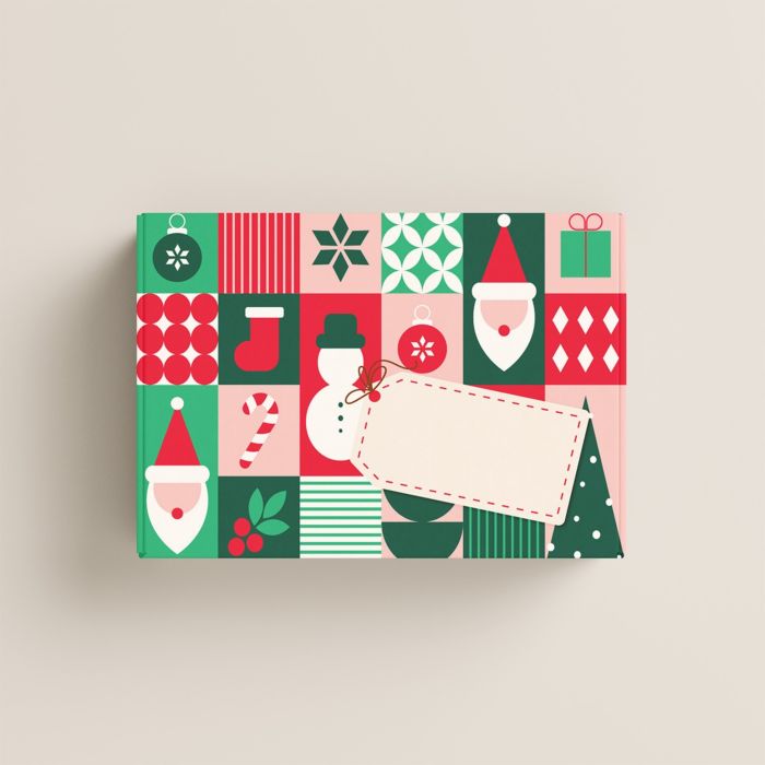 Cadeaubox kerst groen