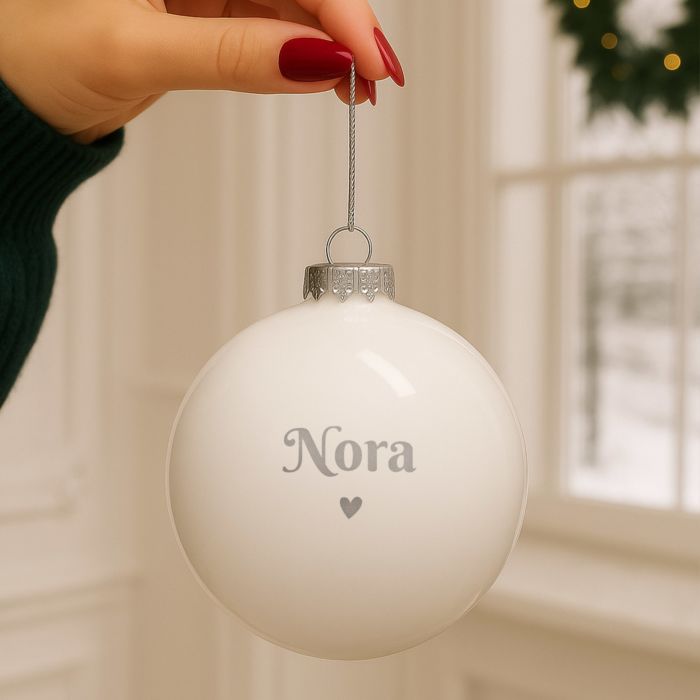 Gepersonaliseerde Kerstbal met Tekst