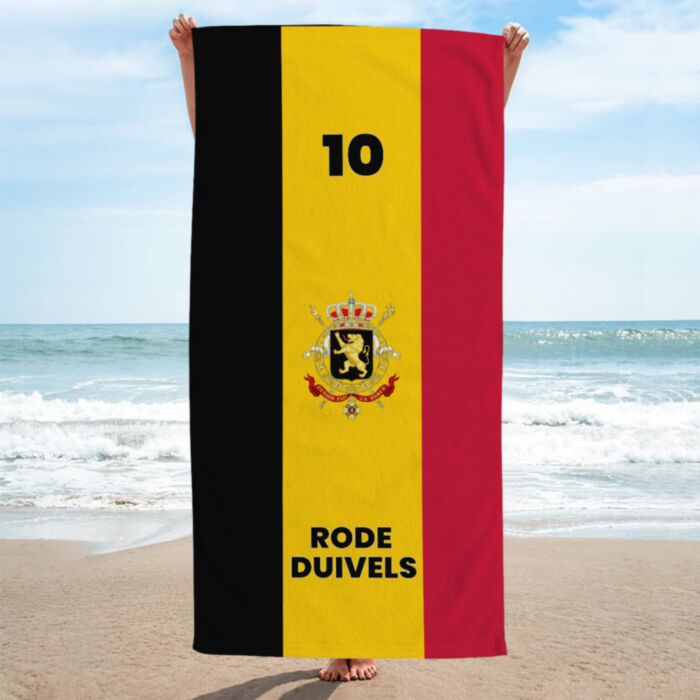 Gepersonaliseerde handdoek voor het WK met tekst