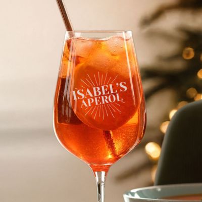 Aperol Spritz Glas met Naam Gegraveerd Aperol Spritz Glas met Naam Gegraveerd