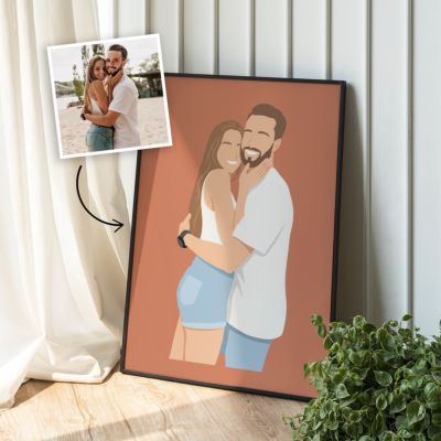 Personaliseerbare poster met illustratie
