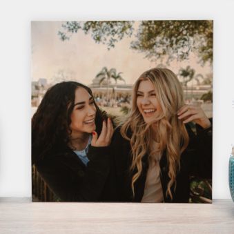 Personaliseerbare foto op hout
