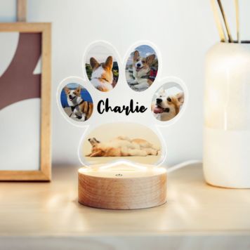 Gepersonaliseerde LED-lamp Pootafdruk