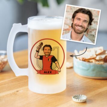 Personaliseerbare WK-bierpul met foto