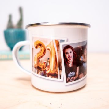 Personaliseerbare Metalen Mok met foto’s