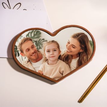 Gepersonaliseerd chocolade hartje met foto