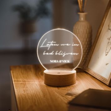 LED-Lamp Rond met Tekst
