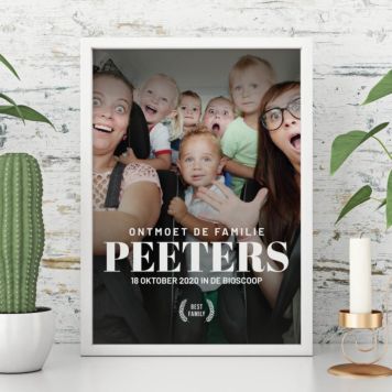 Personaliseerbare poster in filmposter stijl