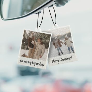 Polaroid-look Gepersonaliseerde Geurhanger set van 2