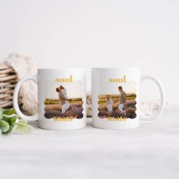Gepersonaliseerde mok met afbeelding en tekst