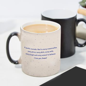 Gepersonaliseerde mok met tekst