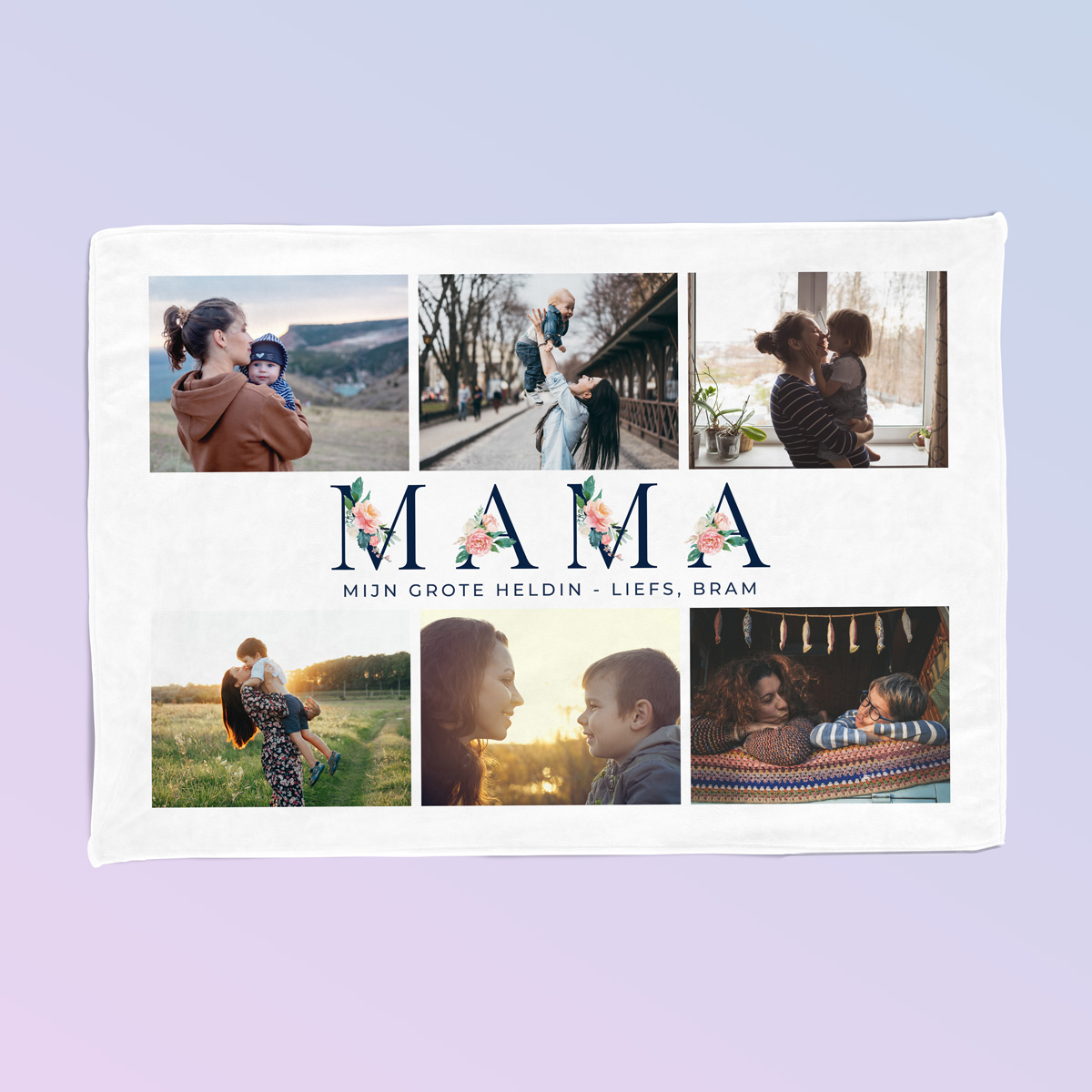 Mama Deken met 6 Foto's en Tekst