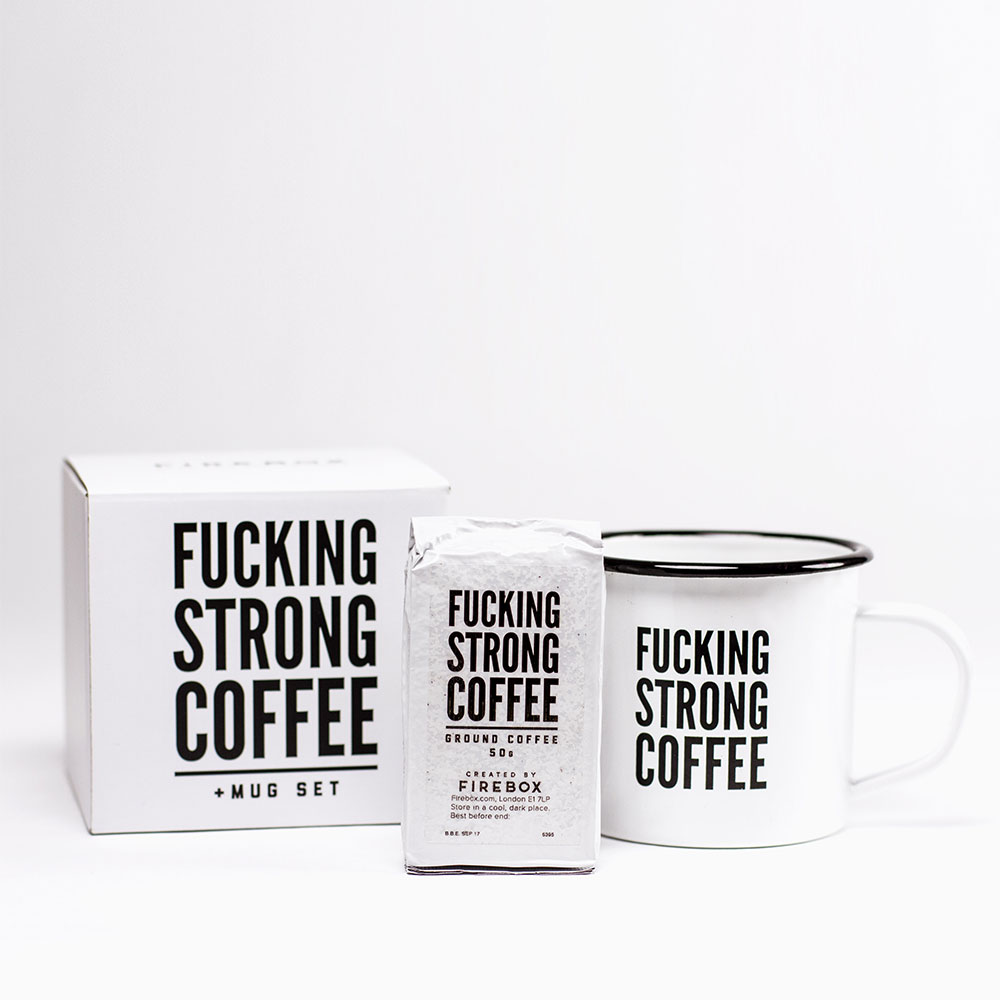 F*cking Strong Coffee set met mok