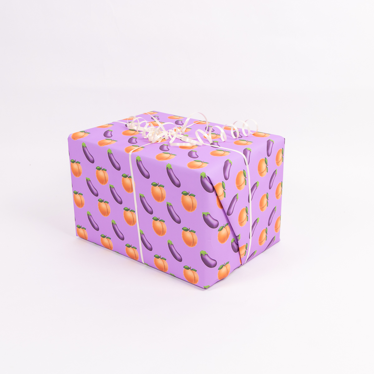 Inpakpapier Perzik en Aubergine