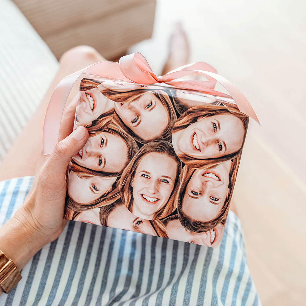 Inpakpapier met vele gezichten